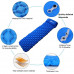 AOXLFU PORTABLE OUTDOOR INFLATABLE SLEEPING PAD CAMPING MAT WITHOUT PILLOW LIGHTWEIGHT WATERPROOF AIR PAD 