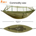 FOUFLY Portable 2-Person Camping Hammock Tent with Mosquito Net Set + Rainfly Tarp Cover, Outdoor Travel Hanging Bed 