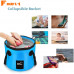 FOUFLY Portable Collapsible Bucket Compact 20L Outdoor Wash Basin Foldable Water Bucket Containe